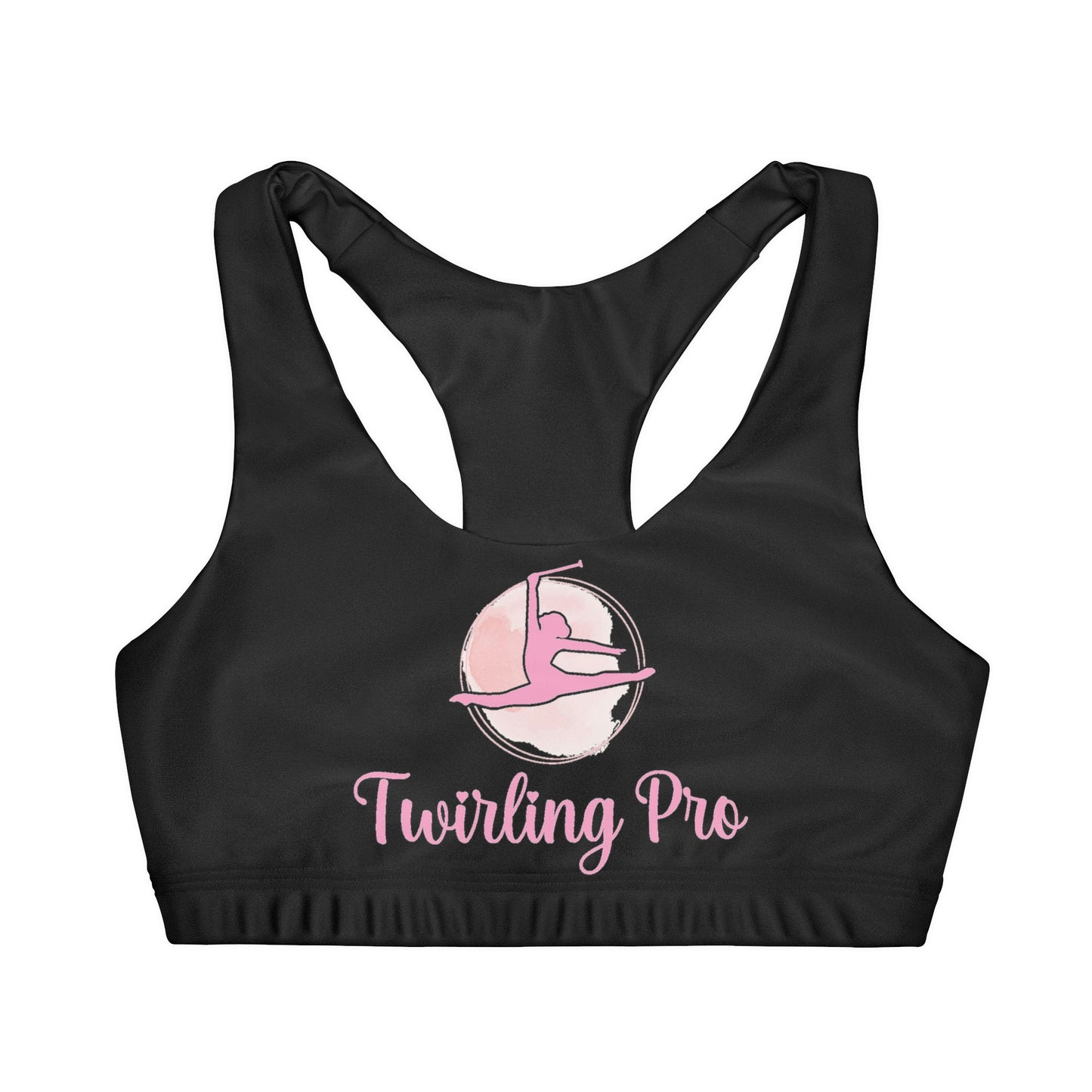 Twirling Pro Girls' Double Lined Seamless Sports Bra