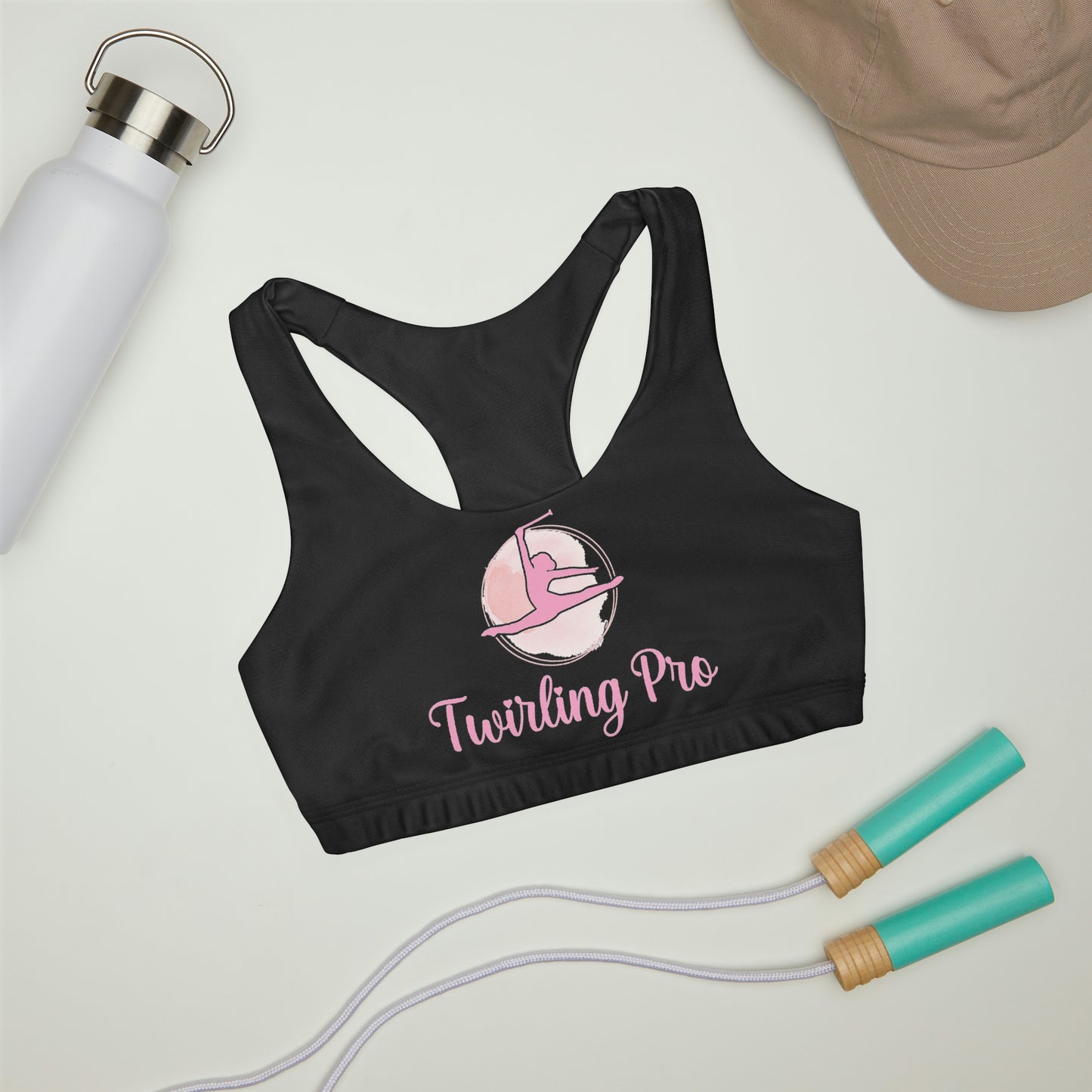 Twirling Pro Girls' Double Lined Seamless Sports Bra