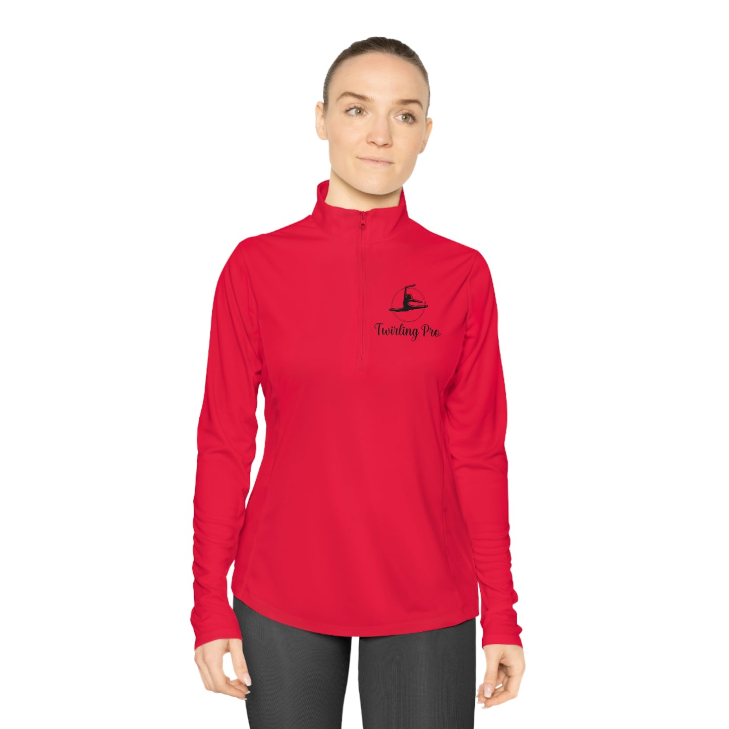 Twirling Pro Ladies Quarter-Zip Pullover