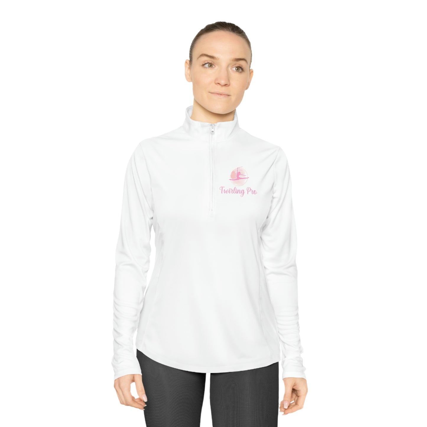 Twirling Pro Ladies Quarter-Zip Pullover