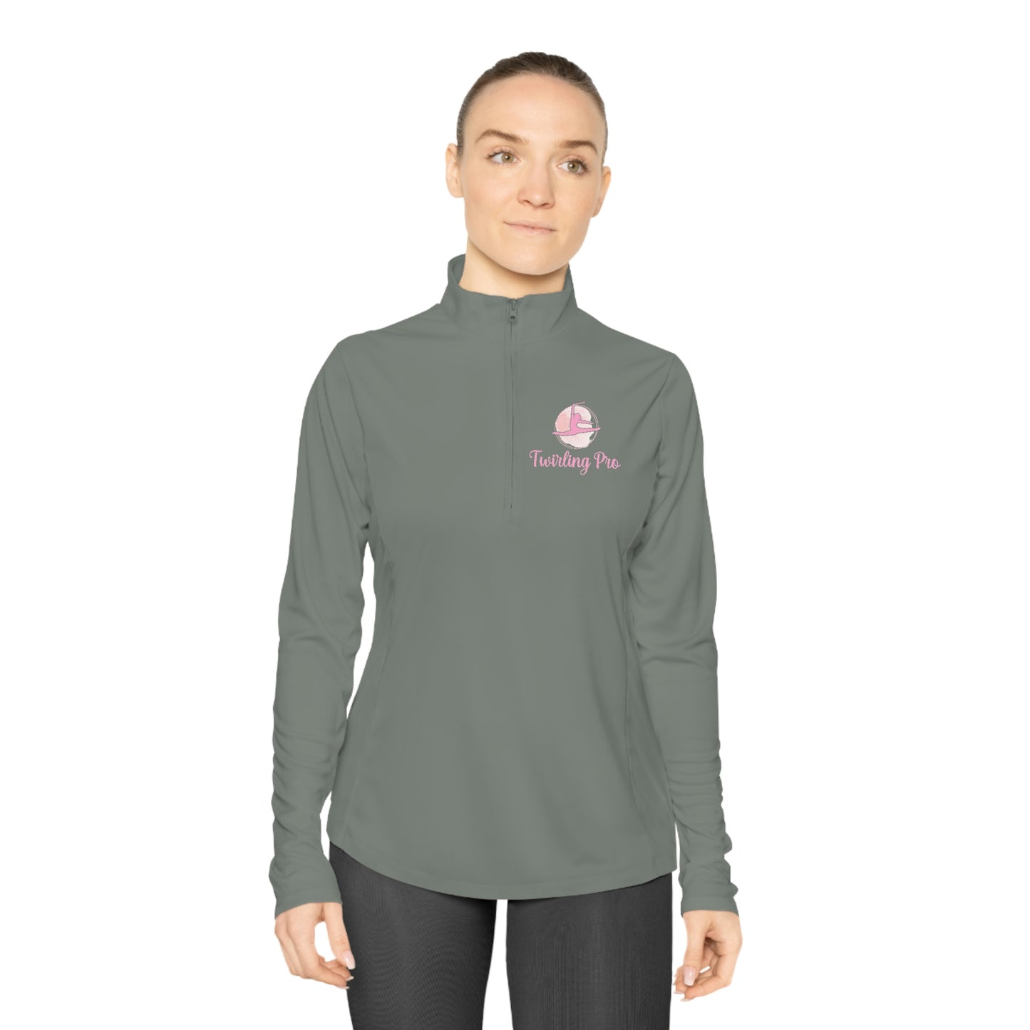 Twirling Pro Ladies Quarter-Zip Pullover