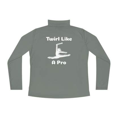 Twirling Pro Ladies Quarter-Zip Pullover