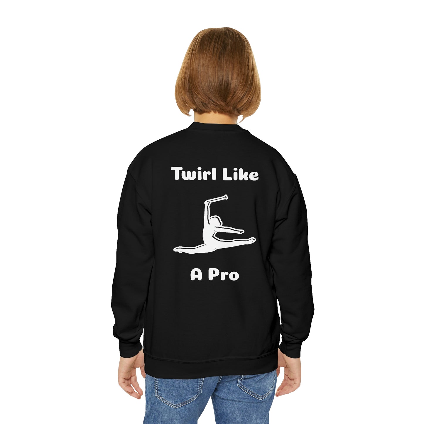 Twirling Pro Youth Crewneck Sweatshirt