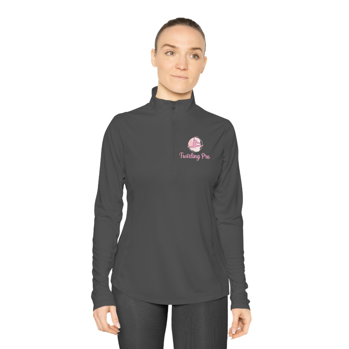 Twirling Pro Ladies Quarter-Zip Pullover