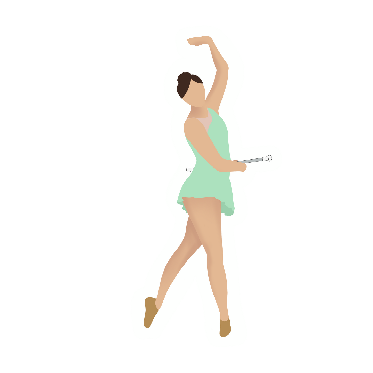 Baton Twirler Sticker