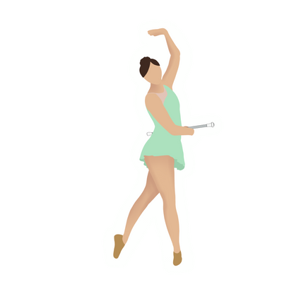 Baton Twirler Sticker