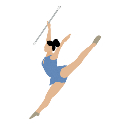 Baton Twirler Sticker