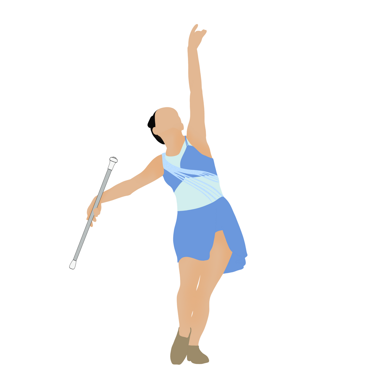 Baton Twirler Sticker