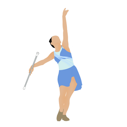 Baton Twirler Sticker