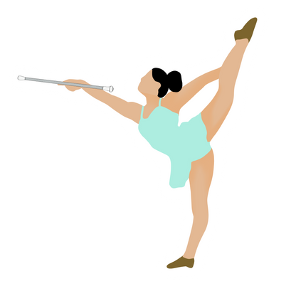 Baton Twirler Sticker